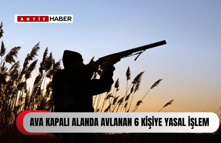 6 avcı hakkında ava kapalı bölgede avlanmaktan yasal işlem...