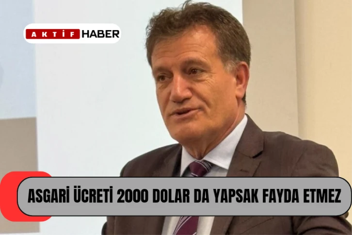 “Asgari Ücreti 2000 Dolar da Yapsak Fayda Etmez”