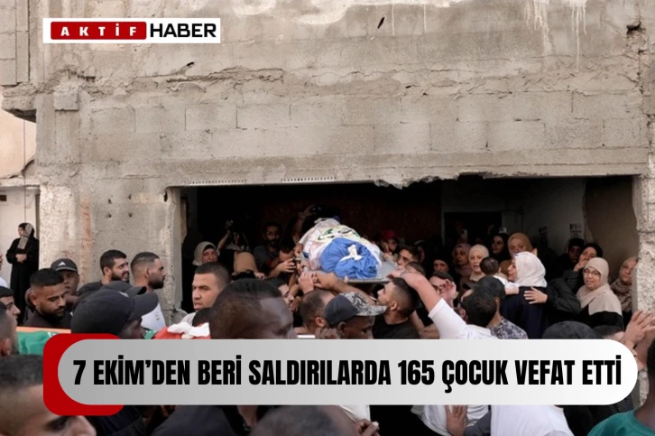  Batı Şeria ve Doğu Kudüs'te 7 Ekim'den beri 165'i çocuk 759 kişi İsrail saldırısında öldü