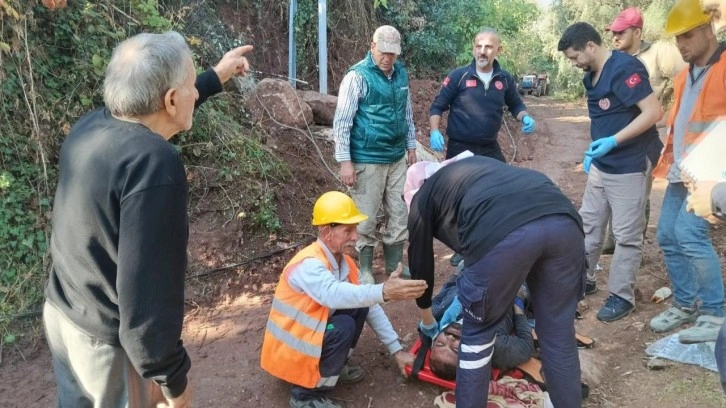 Bursa'da elektrik direğinden düşen işçi ağır yaralandı