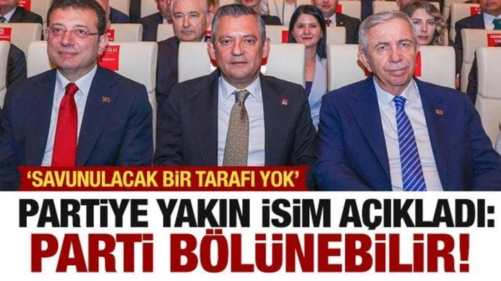 CHP'ye yakın isim tehlikeyi açıkladı: Parti bölünebilir