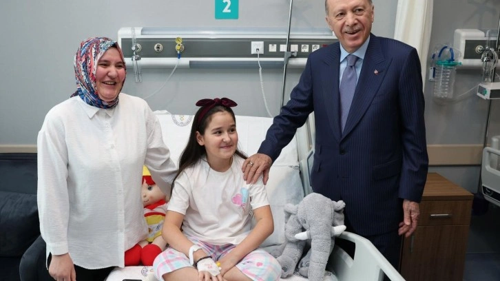 Cumhurbaşkanı Erdoğan'dan hasta ziyareti