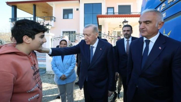 Cumhurbaşkanı Erdoğan'dan İbradı'ya ziyaret