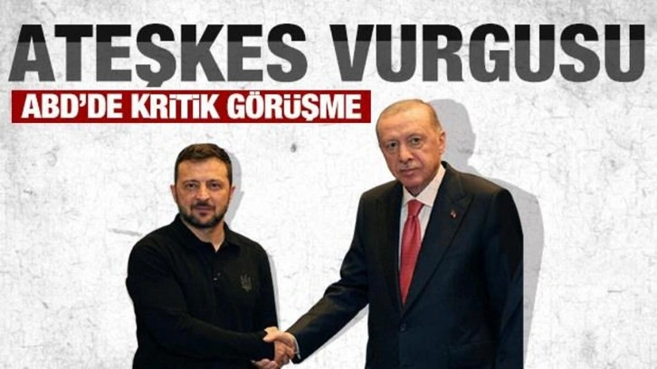 Cumhurbaşkanı Erdoğan, Zelenskiy ile görüştü