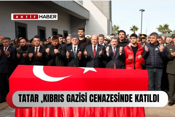  Cumhurbaşkanı Tatar, Samsun'da Kıbrıs gazisinin cenaze törenine katıldı