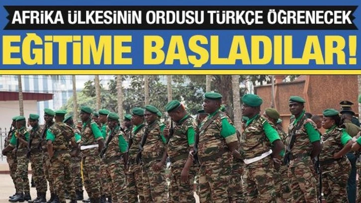 Eğitime başladılar! Afrika ülkesinin ordusu Türkçe öğrenecek