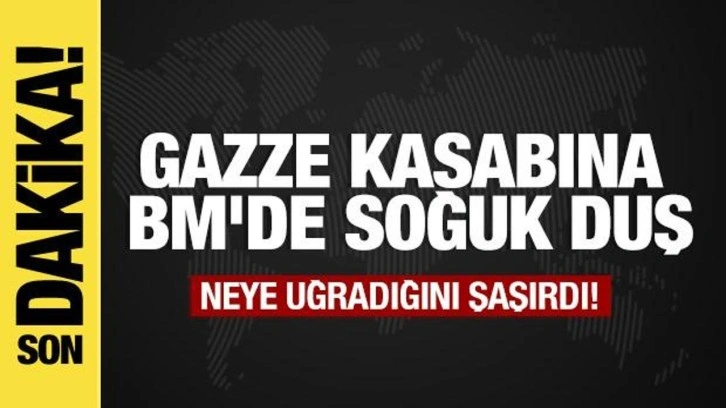 Gazze kasabına BM'de soğuk duş... Salonu terk ettiler!