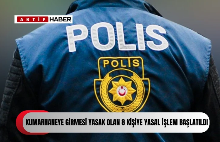  Girne'de kumarhaneye girmeleri yasak olan sekiz kişiye yasal işlem...