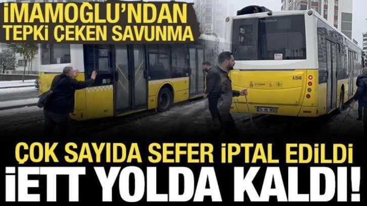 İETT yolda kaldı! Çok sayıda sefer iptal edildi, vatandaş evine gidemedi