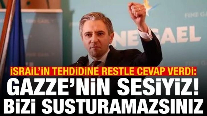 İrlanda'dan İsrail'in tehdidine rest: Gazze'nin sesiyiz, kimse bizi susturamaz