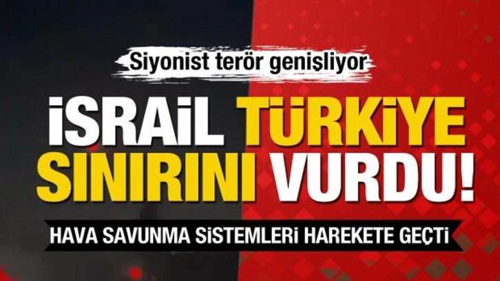 İsrail şimdi de Türkiye sınırını vurdu! Lazkiye'ye füze yağdırdılar