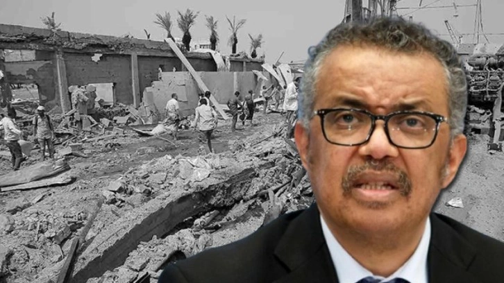 İsrail Yemen'e saldırdı! DSÖ Direktörü Ghebreyesus ölümden döndü