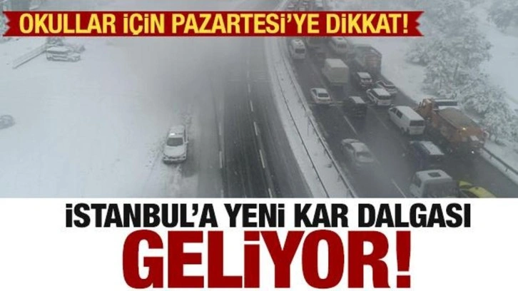 İstanbul için saat verildi! Çok yoğun kar yağışı geliyor! Okullar için açıklama