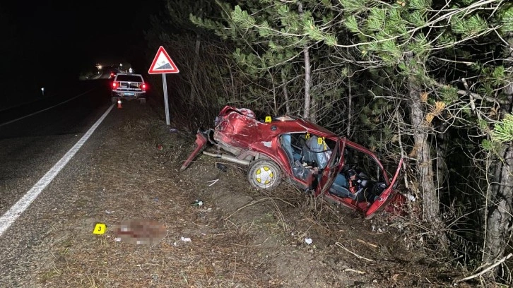 Kastamonu'da genç sürücünün feci ölümü