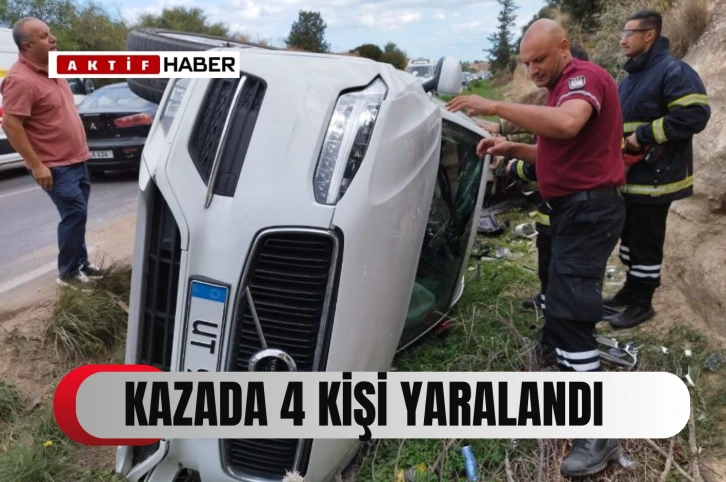 Kazada 4 kişi yaralandı...