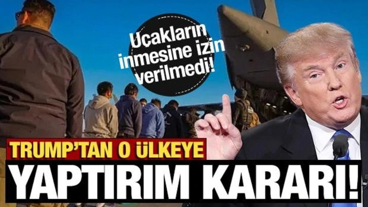 Kolombiya 2 ABD uçağını geri gönderdi! Trump yaptırım kararı aldı