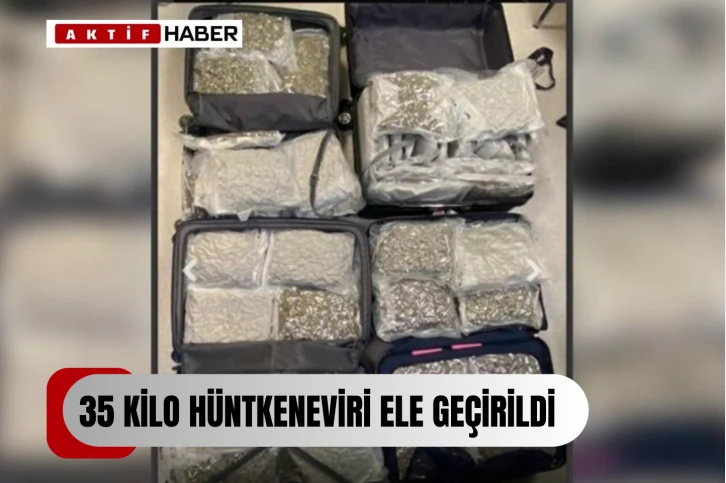 Larnaka Havalimanı’nda 35 kilo hintkeneviri ele geçirildi...