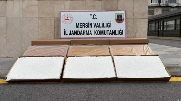 Mersin'de 84 bin adet makaron ele geçirildi