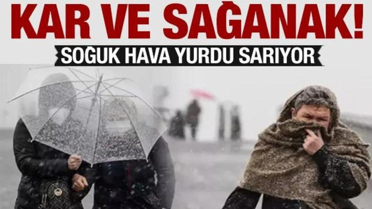 Meteoroloji'den kar yağışı ve sağanak uyarısı