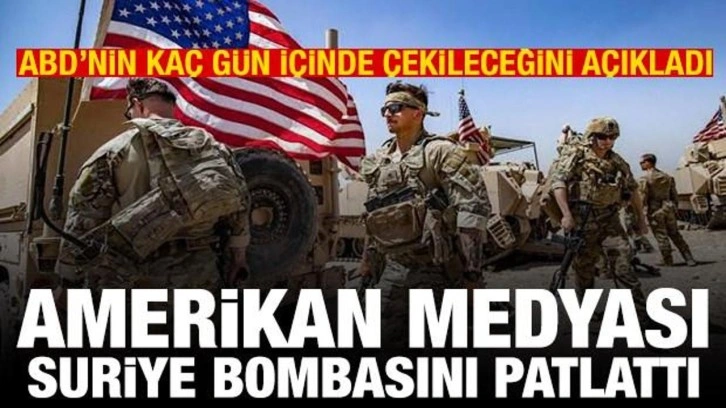 NBC News'ten "ABD, Suriye'den 90 gün içinde çekilebilir" iddiası