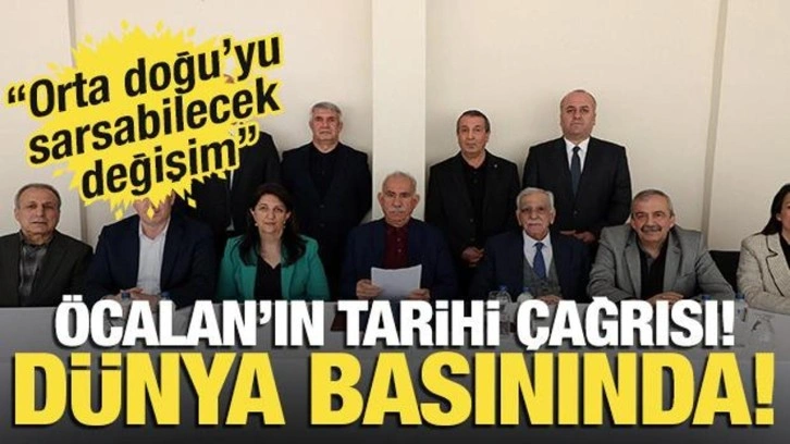 Öcalan'dan 'silah bırakın' çağrısı! Dünya basını böyle gördü