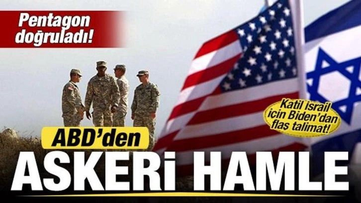 Pentagon doğruladı! ABD'den askeri hamle! Katil İsrail için Biden'dan flaş talimat