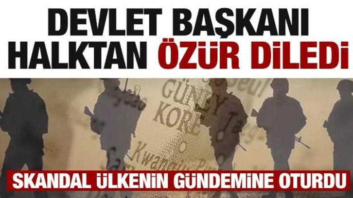 Skandal ülkenin gündemine oturdu! Devlet başkan halktan özür diledi