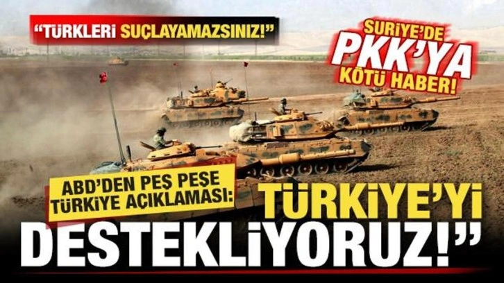 Son dakika: ABD'den Türkiye açıklaması! PKK'ya kötü haber: Türkiye'yi destekliyoruz!