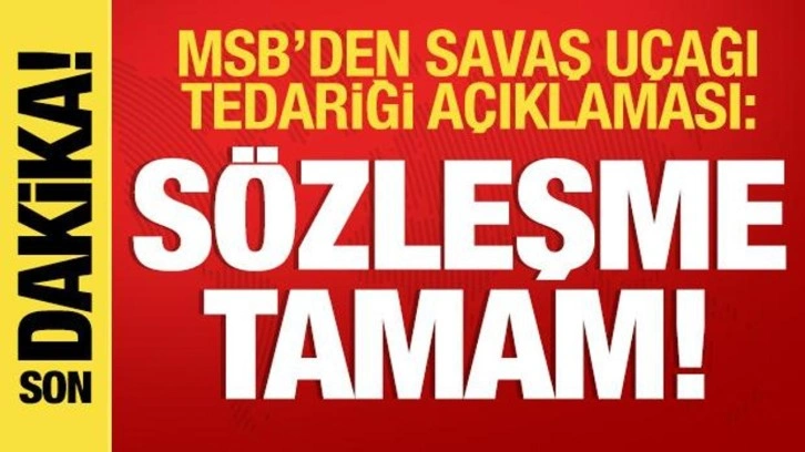 Son dakika: MSB'den F-16 Blok-70 tedariği açıklaması: İmzalar atıldı