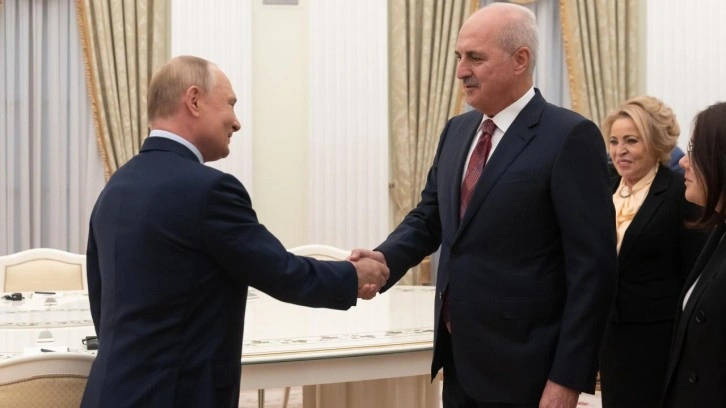 TBMM Başkanı Kurtulmuş, Putin tarafından kabul edildi