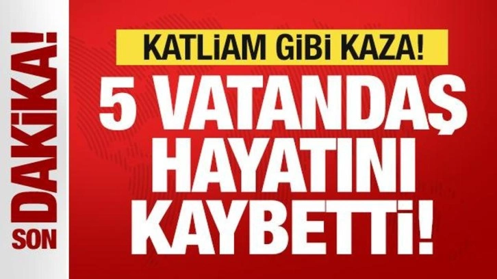 Tekirdağ'da katliam gibi kaza: 5 vatandaş hayatını kaybetti