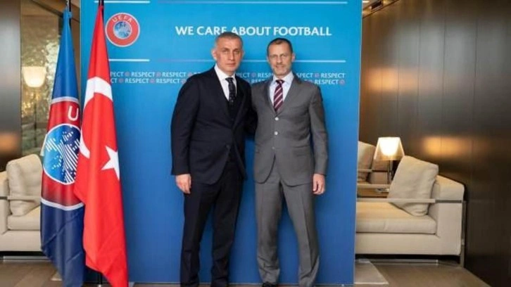 TFF Başkanı Hacıosmanoğlu, UEFA Başkanı Ceferin ile buluştu