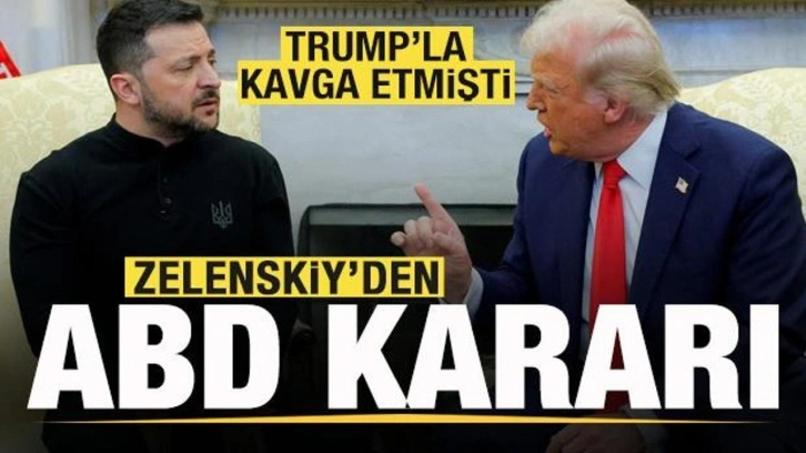 Trump'la kavga etmişti! Zelenskiy'den son dakika ABD kararı!