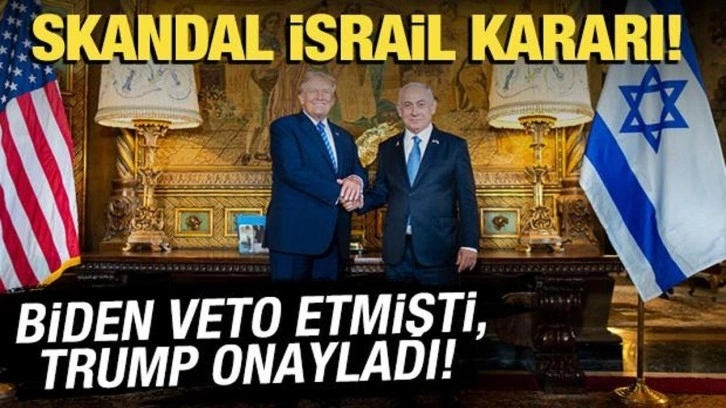 Trump'tan İsrail kararı! 1 tonluk bombaya izin