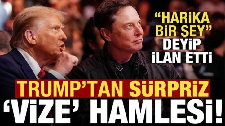 Trump'tan sürpriz vize hamlesi! 'Harika bir şey' deyip ilan etti...