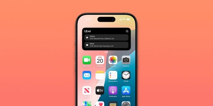 Uber, iOS cihazlar için yeni widget'ını yayınladı