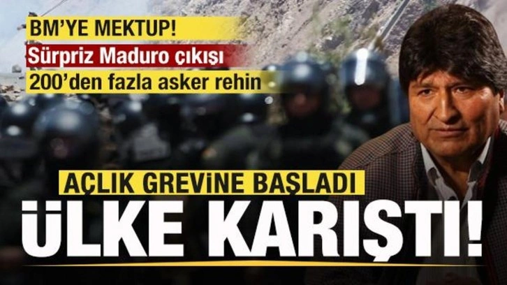 Ülke karıştı! Morales, açlık grevine 2. günde devam ediyor! BM'ye mektup