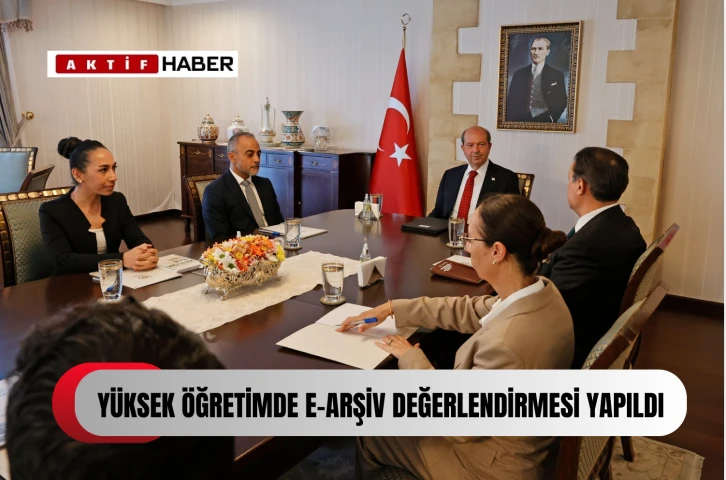  “Yüksek Öğretimde E-Arşiv”değerlendirmesi yapıldı...