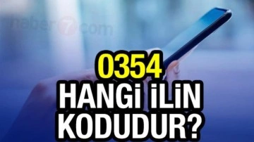 0354 alan kodu hangi ilimize ait? 354 numaralı telefon kodu nereden geliyor?