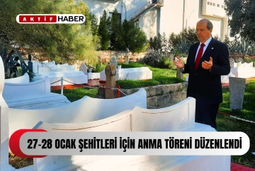  27-28 Ocak Şehitleri için anma töreni düzenlendi...