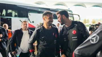 A Milli Futbol Takım kafilesi Samsun’a gitti