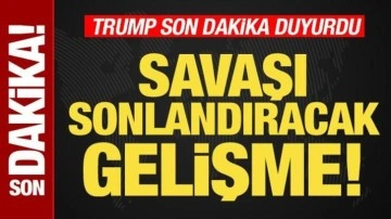 ABD Başkanı Trump son dakika duyurdu! Savaşı sonlandıracak gelişme!