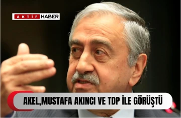 AKEL'in, 4.Cumhurbaşkanı Mustafa Akıncı ve TDP ile görüşmesi...