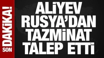 Aliyev, Rusya'dan tazminat talep etti