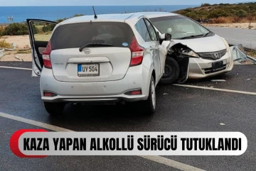 Alkollü sürücü virajı alamadı, yolun sağına geçip karşıdan gelen araca çarptı