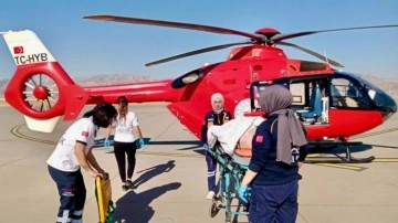 Ambulans helikopter 26 yaşındaki hasta için havalandı