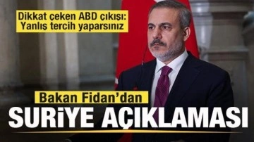 Bakan Fidan'dan son dakika Suriye açıklaması: İzin vermeyeceğiz! ABD'ye dikkat çeken mesaj