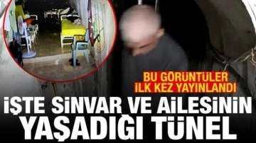 Bu görüntüler ilk kez yayınlandı: İşte Sinvar ve ailesinin yaşadığı tünel