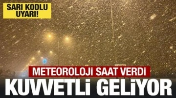 Çok yoğun kar yağışı başlıyor! Meteoroloji'den sarı kodlu uyarı