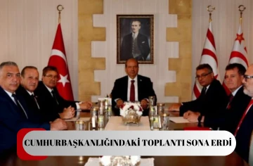  Cumhurbaşkanlığı'ndaki toplantı tamamlandı...